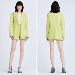 Derek Lam 10 Crosby Wilson Relaxed Blazer Jacket in Celery Green Size 8 $595
